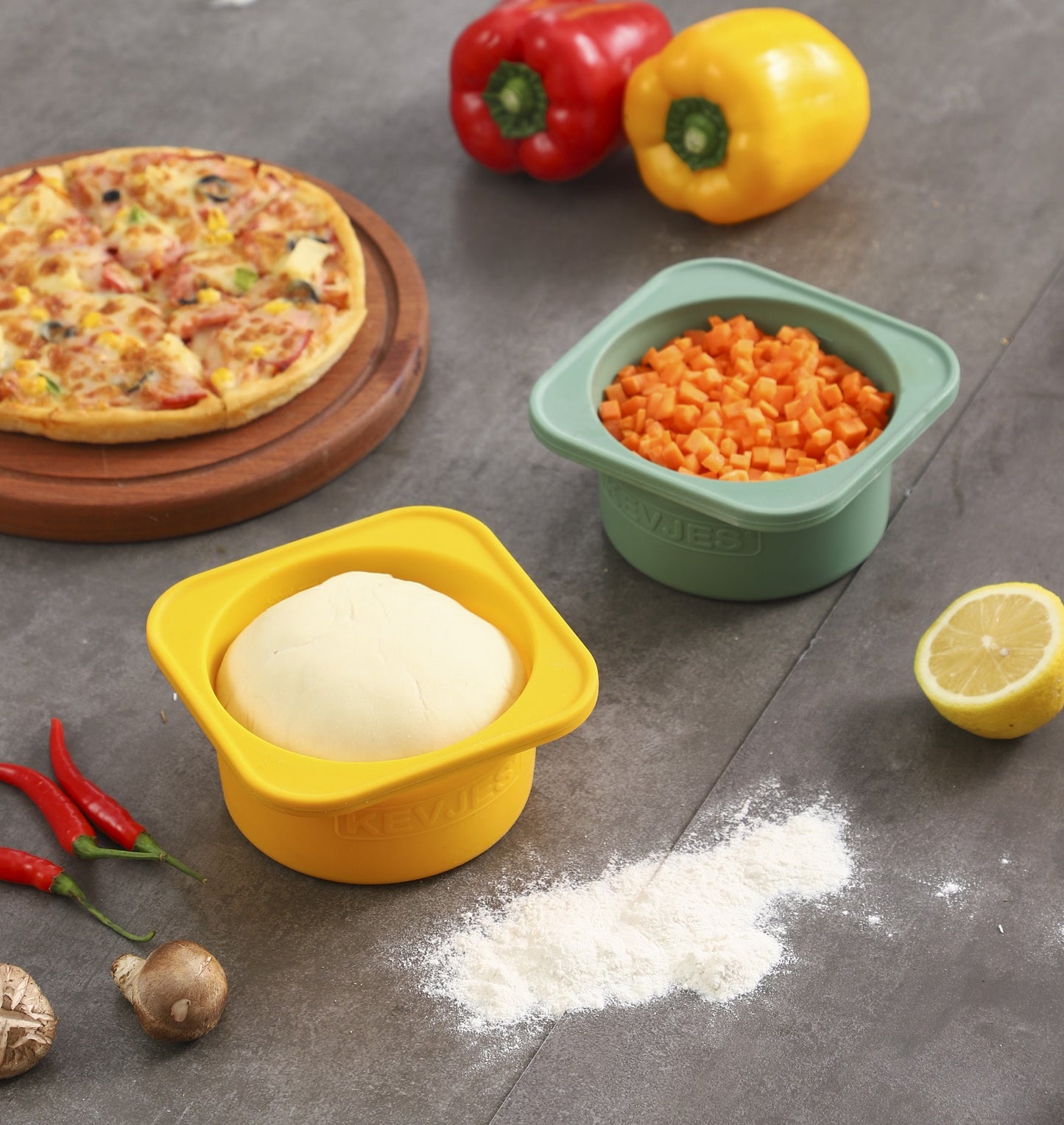 Pizza Dough Box | 5-Colors Pizza Dough Box | KEVJES