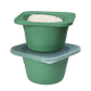 PopOut Series 1000ml Collapsible Pizza Dough Proofing Containers (2-Pack, Green) for 12–16 Inch Pizzas
