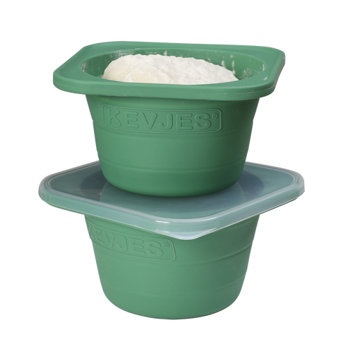 PopOut Series 1000ml Collapsible Pizza Dough Proofing Containers (2-Pack, Green) for 12–16 Inch Pizzas