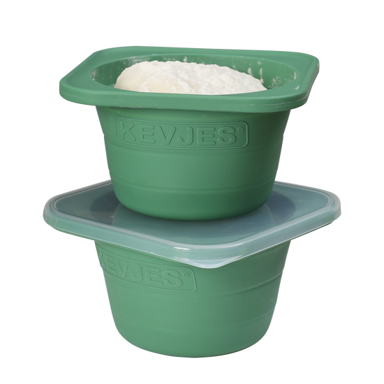 PopOut Series 1000ml Collapsible Pizza Dough Proofing Containers (2-Pack, Green) for 12–16 Inch Pizzas