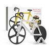 Bicycle Pizza Cutter – Dual Stainless Steel Blades, Ideal Gift for Pizza Lovers & Cyclists