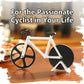 Bicycle Pizza Cutter – Dual Stainless Steel Blades, Ideal Gift for Pizza Lovers & Cyclists