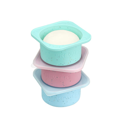 Pizza Dough Proofing Containers PLUS-1000ml-Sprinkles Pattern-3sets
