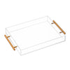 Acrylic Serving Tray | Acrylic Tray with Handles | KEVJES