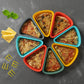 Reusable Silicone Leftover Pizza Slice Container -4Colors,4sets
