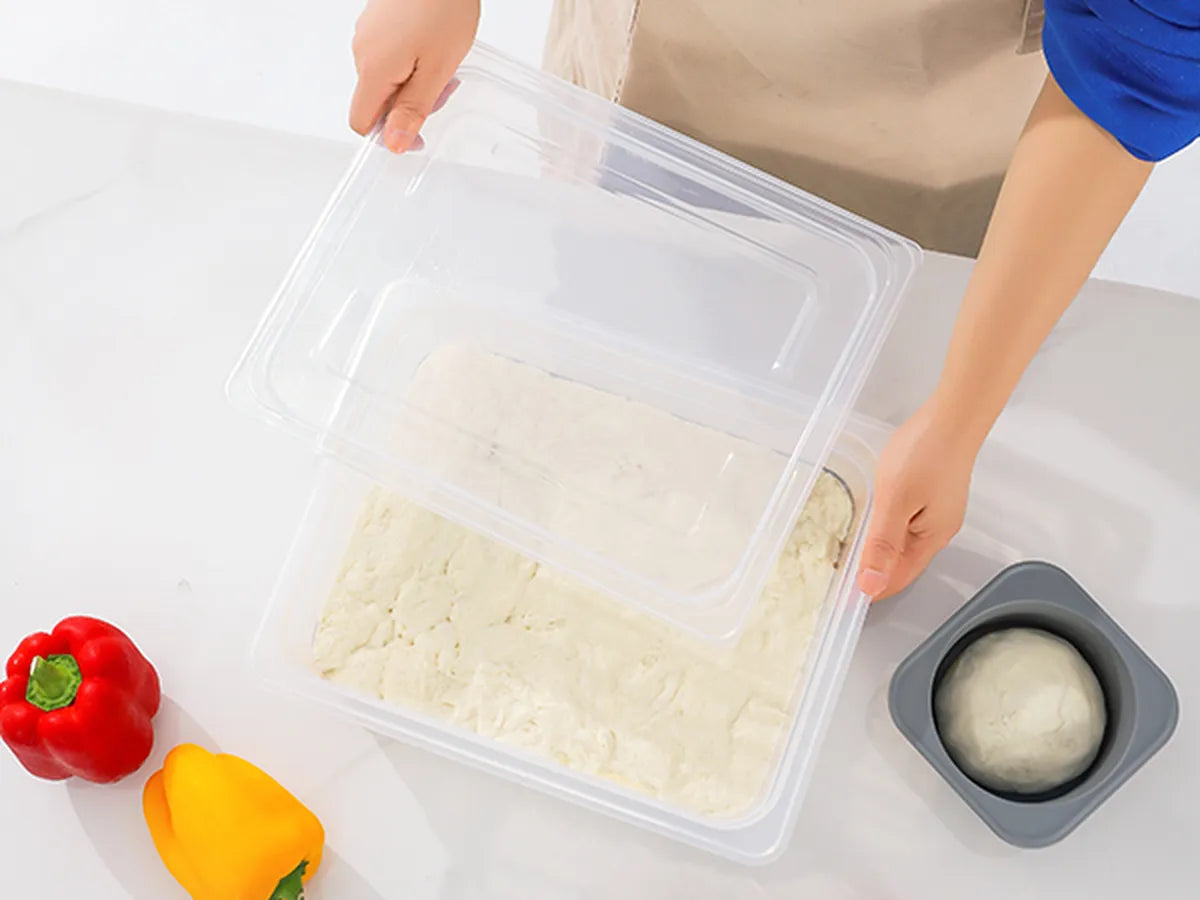 6L Bulk Fermentation Dough Proofing Box | Stackable Heavy-Duty Plastic Container for Artisan Pizza & Sourdough