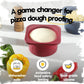 1000ml Pizza Dough Proofing Containers (2-Pack, Cranberry) for 12–16 Inch Pizzas