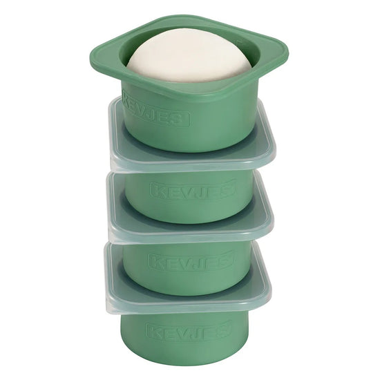 1000ml Pizza Dough Proofing Containers (4-Pack, Green) for 12–16 Inch Pizzas