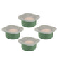 500ml Pizza Dough Proofing Containers (4-Pack, Green) for 10–12 Inch Pizzas