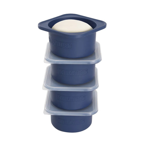 1000ml Pizza Dough Proofing Containers (4-Pack, Blueberry) for 12–16 Inch Pizzas