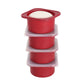 1000ml Pizza Dough Proofing Containers (4-Pack, Cranberry) for 12–16 Inch Pizzas