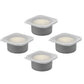 500ml Pizza Dough Proofing Containers (4-Pack, Space Gray) for 10–12 Inch Pizzas