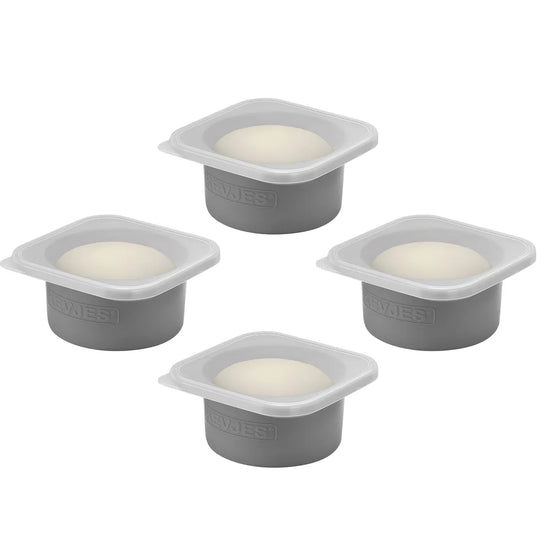 500ml Pizza Dough Proofing Containers (4-Pack, Space Gray) for 10–12 Inch Pizzas