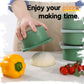 500ml Pizza Dough Proofing Containers (4-Pack, Green) for 10–12 Inch Pizzas