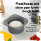 500ml Pizza Dough Proofing Containers (4-Pack, Space Gray) for 10–12 Inch Pizzas