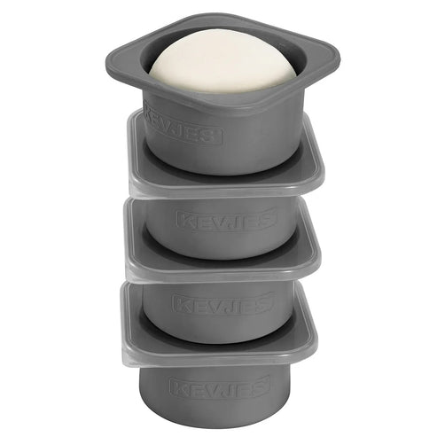 1000ml Pizza Dough Proofing Containers (4-Pack, Space Grey) for 12–16 Inch Pizzas