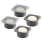 500ml Pizza Dough Proofing Containers (4-Pack, Space Gray) for 10–12 Inch Pizzas